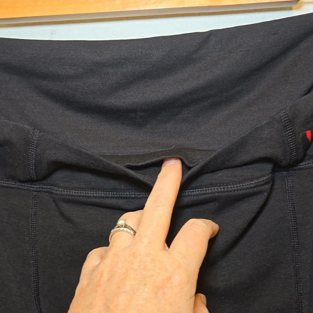 Spanx Slim-X Bagel Buster Flare Yoga Leggings Size Extra Large Black - Picture 6 of 10